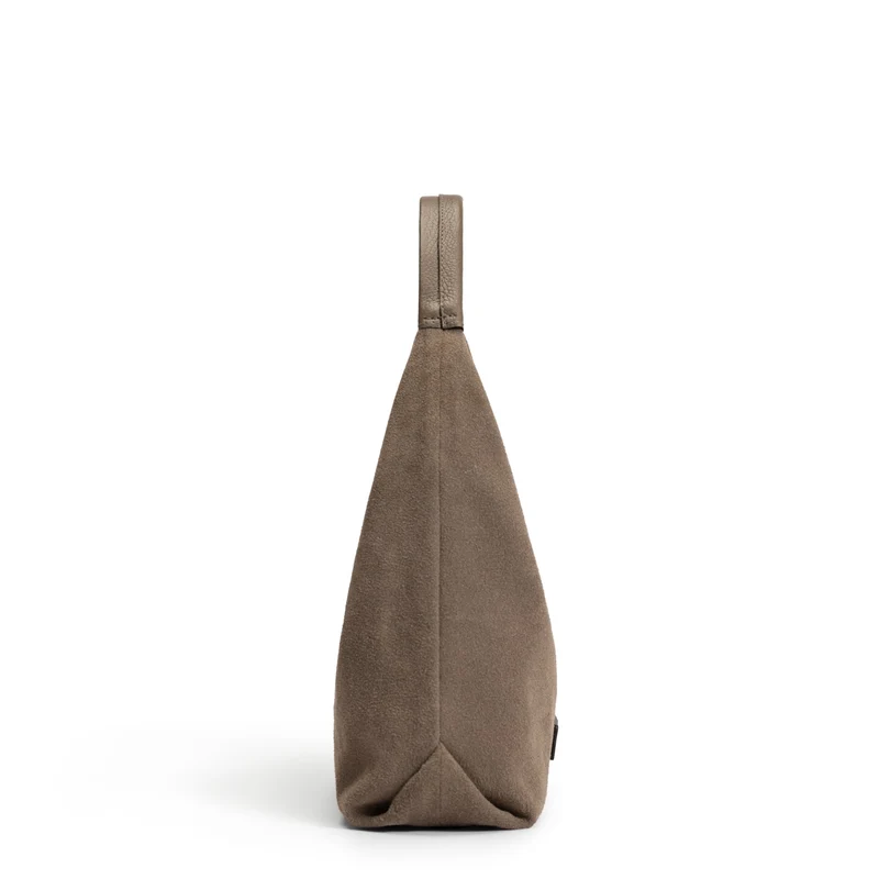 Isabel Bernard Honoré Grace Mini taupefarbene Wildleder-Handtasche IB21132-178