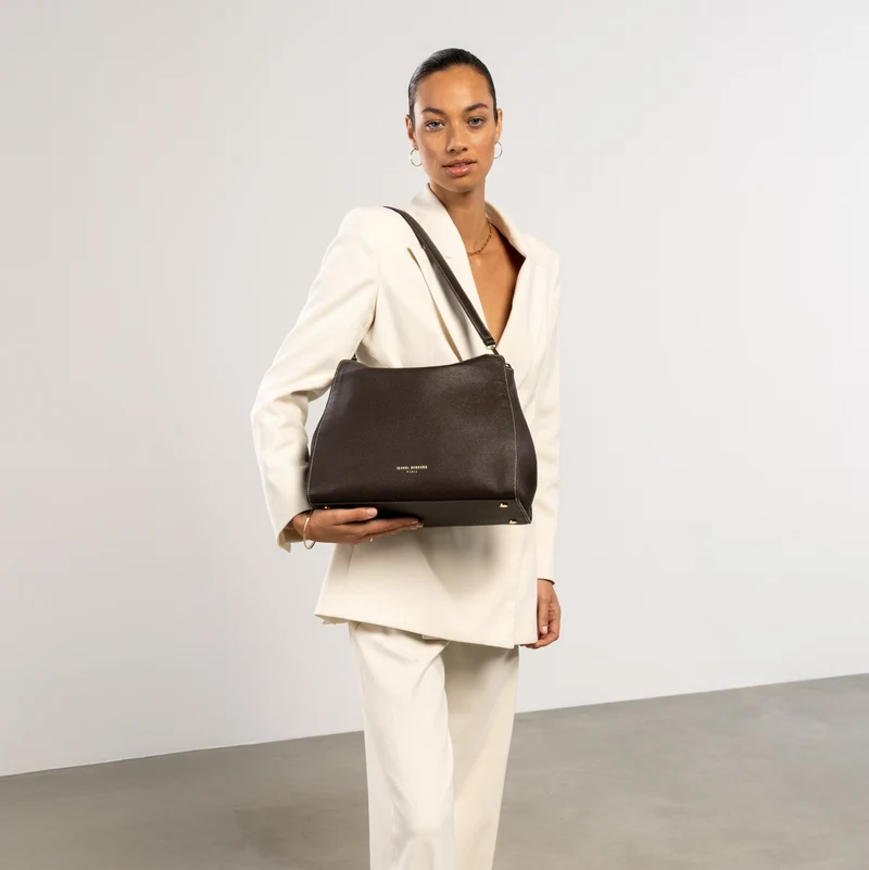 Isabel Bernard Honoré Emma Schultertasche Dunkelbraun IB21134-031