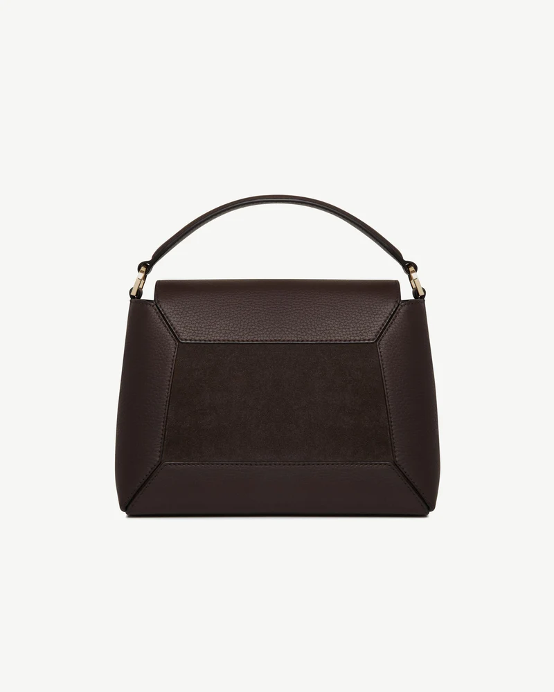 Mosaic Bag - Dark Chocolate Suede/Leather