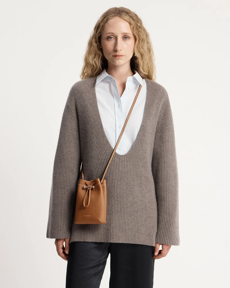 Osette Midi Pouch - Tan