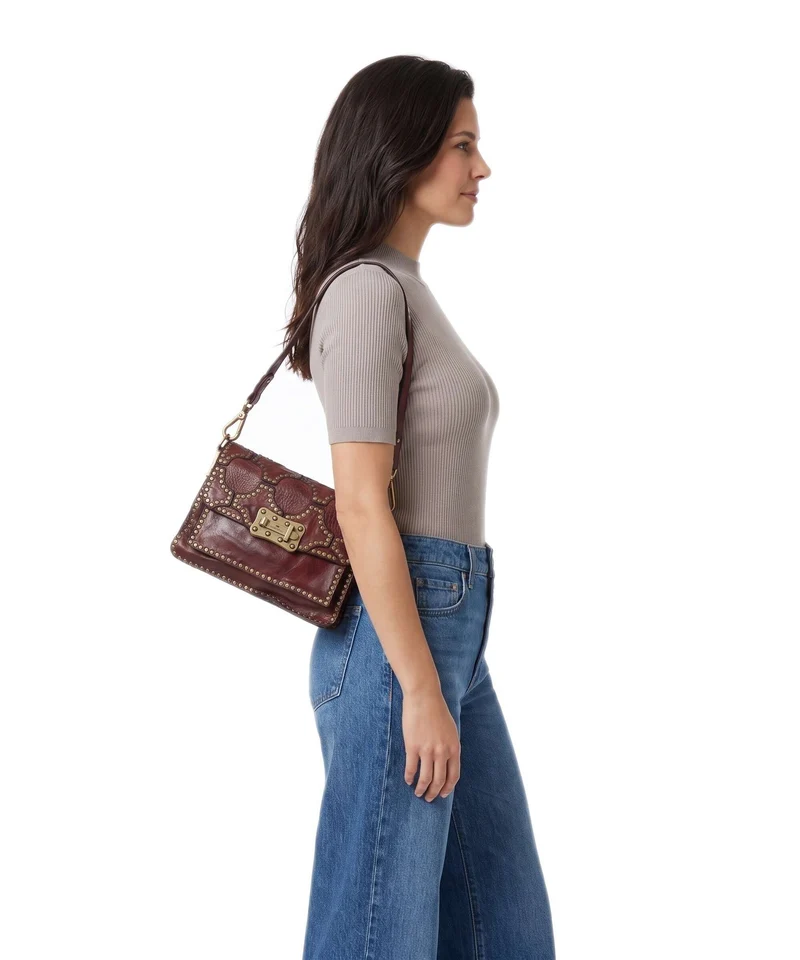 Campomaggi Schultertasche wine
