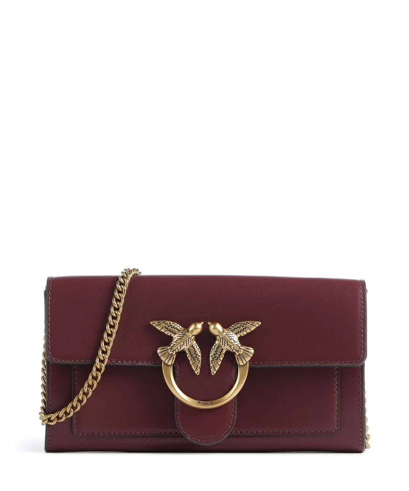 Pinko Love One Geldbörse ribes intenso/antique gold