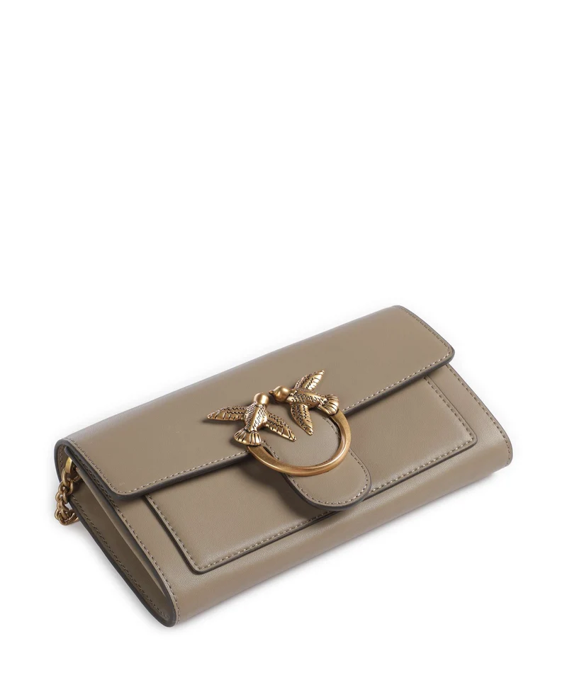 Pinko Love One Geldbörse grigio talpa/antique gold