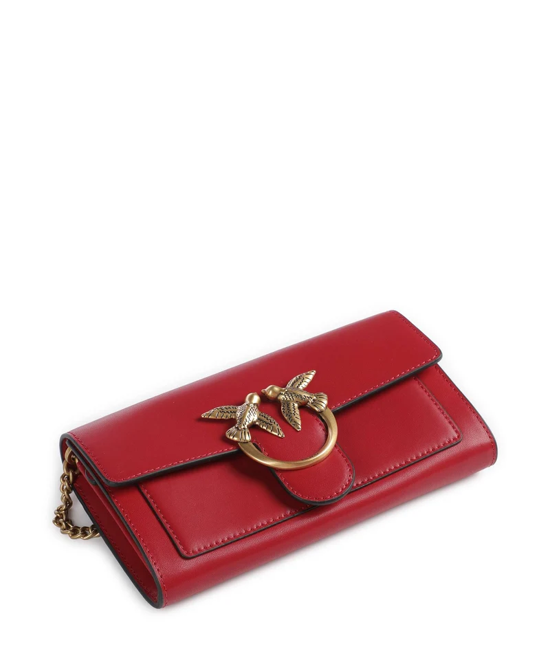 Pinko Love One Geldbörse rosso rio/antique gold