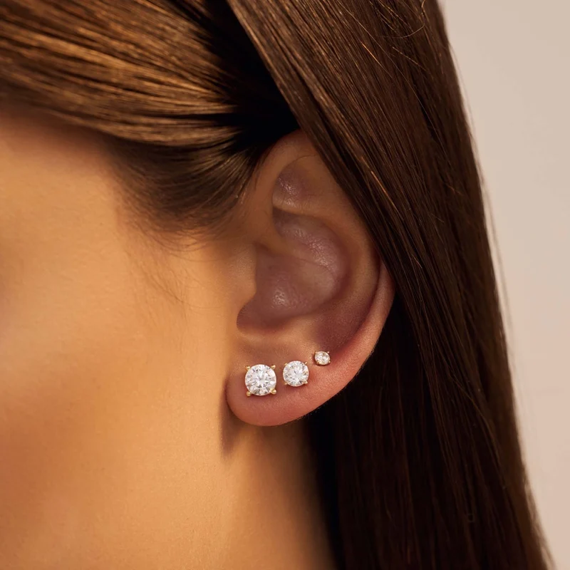 Beloro Jewels Monte Napoleone damen OhrknÃ¶pfe Gold BO360013
