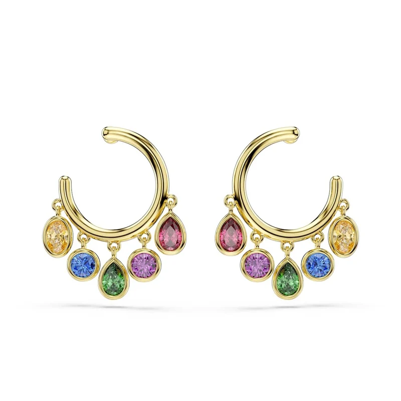 Swarovski Imber Organic Goldfarbene Mehrfarbige Ohrringe 5753263