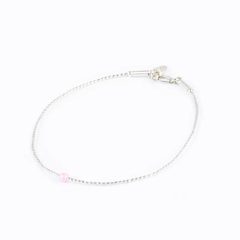 Armband Karen Silber Rosa