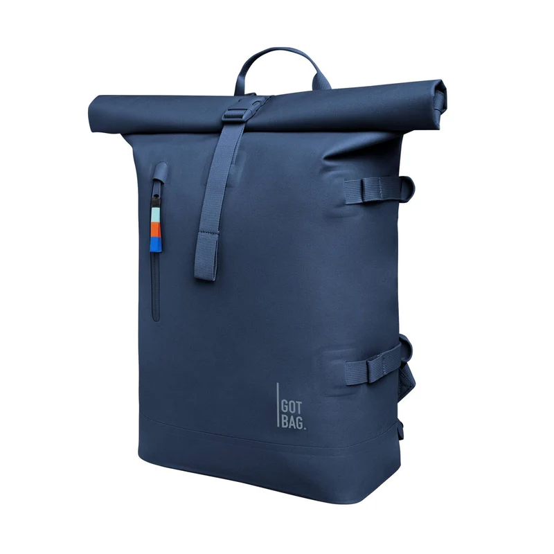 Rucksack Rolltop 2.0 aus Meeresplastik Ocean Blue