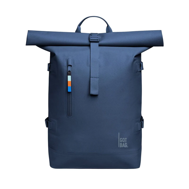 Rucksack Rolltop 2.0 aus Meeresplastik Ocean Blue