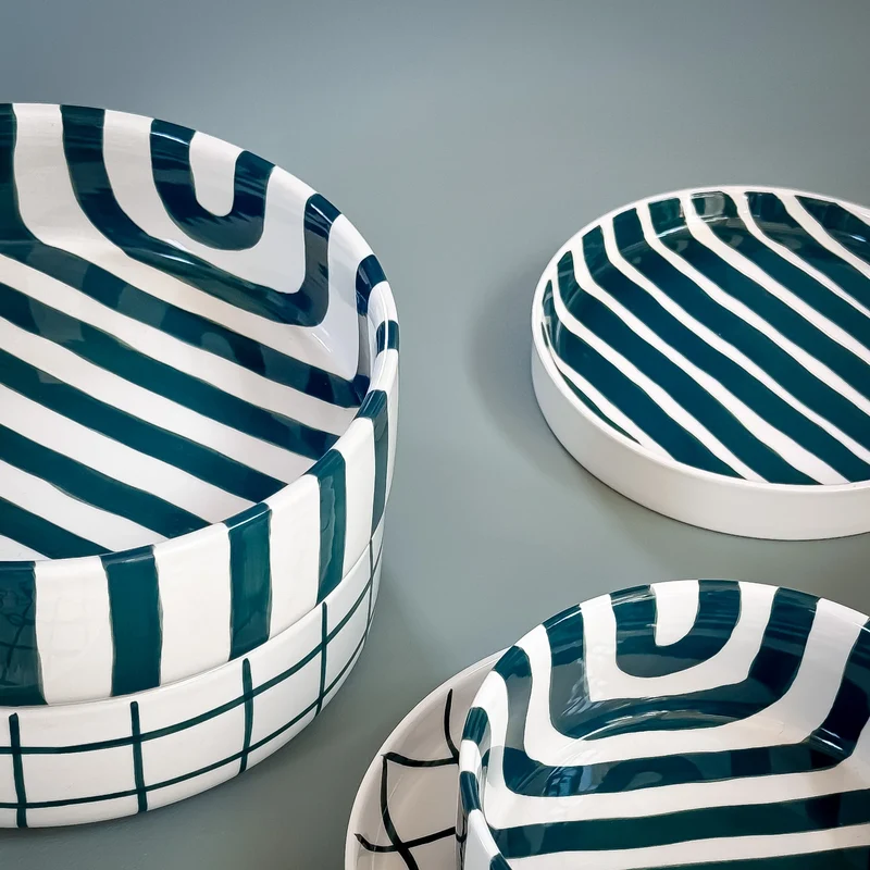 Schale Stripes Gentle Green