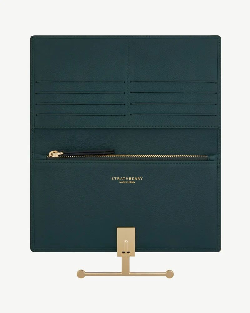 Large Melville Street Wallet - Bottle Green