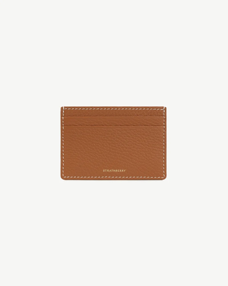 Cardholder - Tan with Vanilla Stitch
