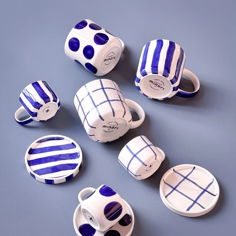 Espresso Set Stripes Mare Blue 2-Teilig