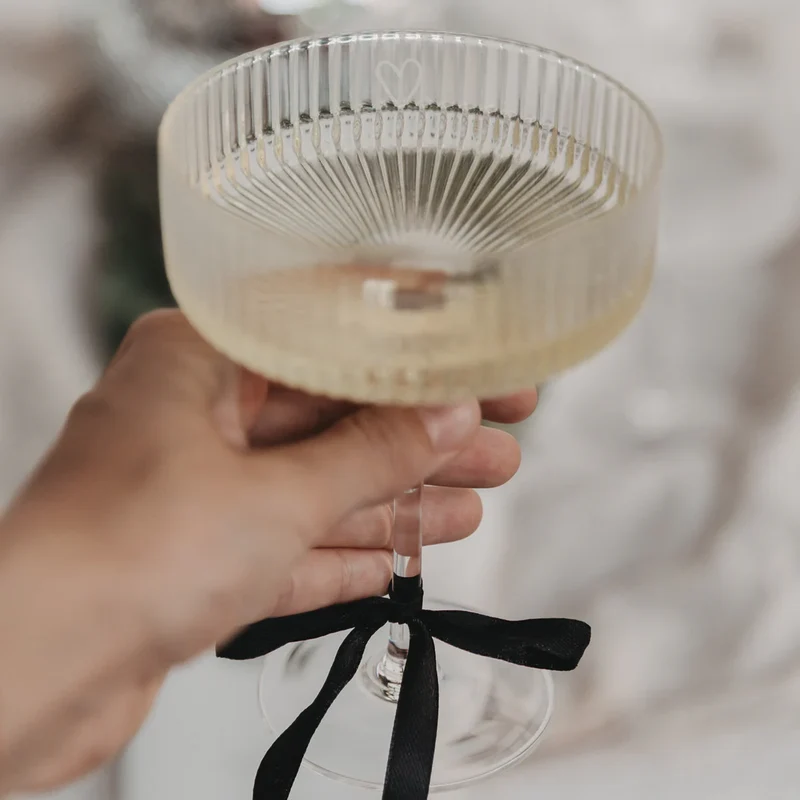 Champagnerglas Herz