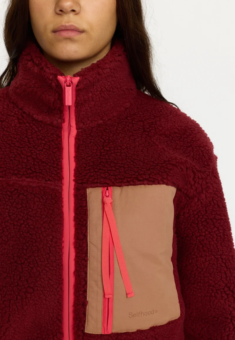 Jacke Pocket Teddy Burgundy