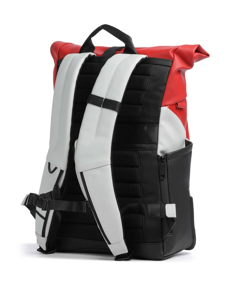 Piquadro Ducati C2OWD Rolltop Rucksack green/white/red