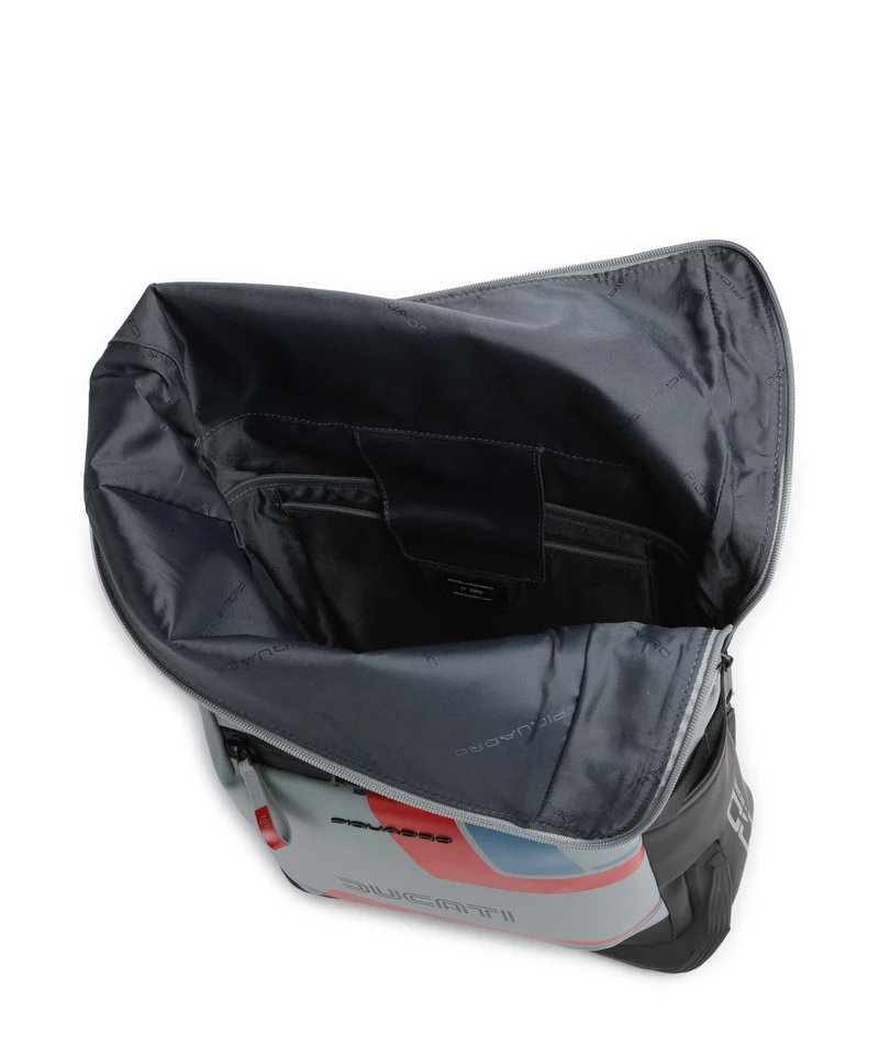 Piquadro Ducati C2OWD Rolltop Rucksack blue/black