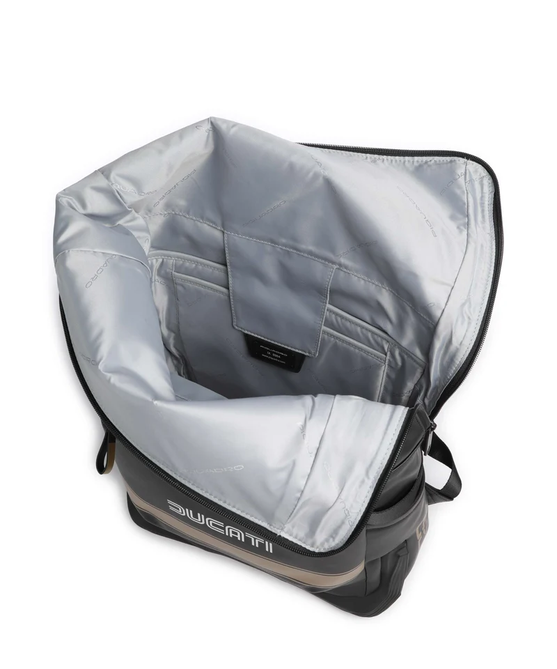 Piquadro Ducati C2OWD Rolltop Rucksack black/gold