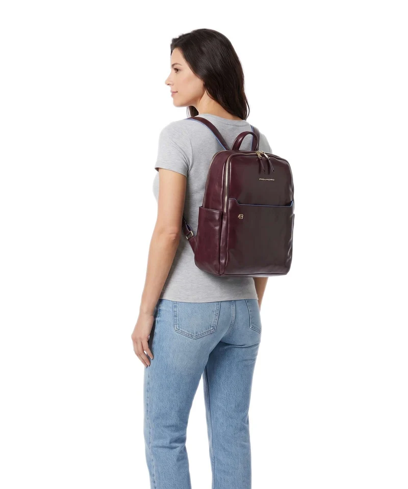 Piquadro Blue Square Rucksack bordeaux