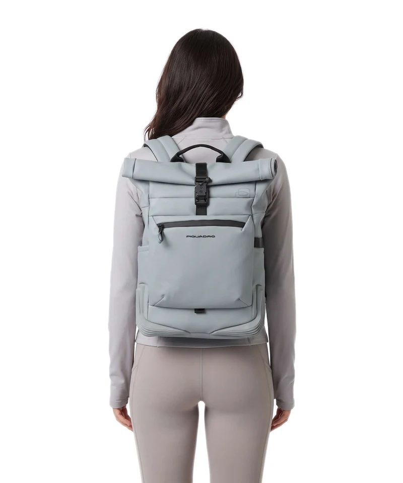 Piquadro Corner Special Ducati Rolltop Rucksack blue