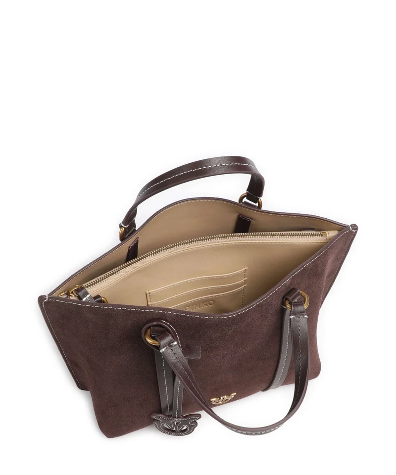 Pinko Carrie Classic Handtasche borgogna/antique gold
