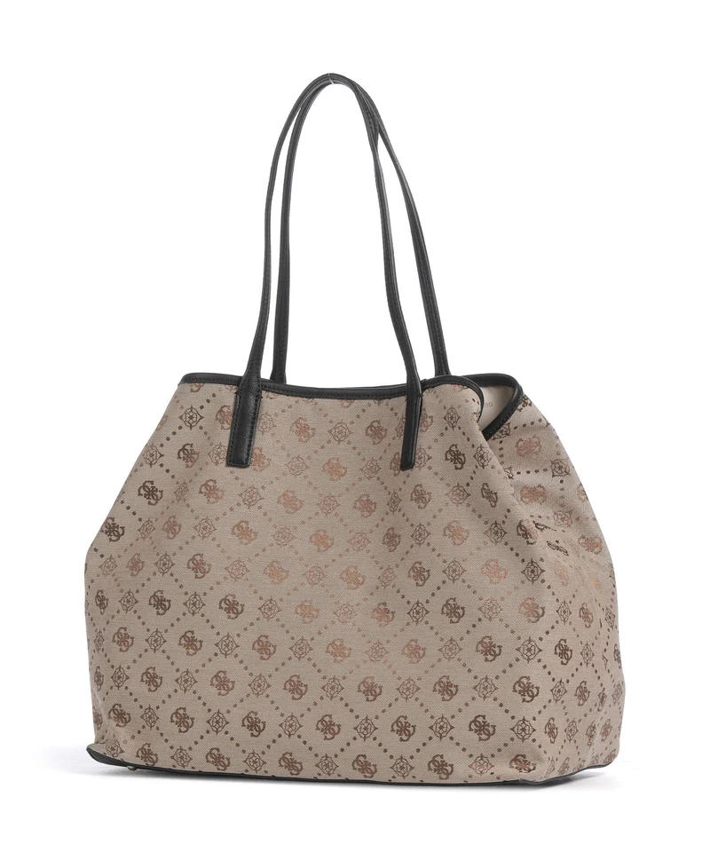 Guess Victtoria Large Shopper latte logo/black