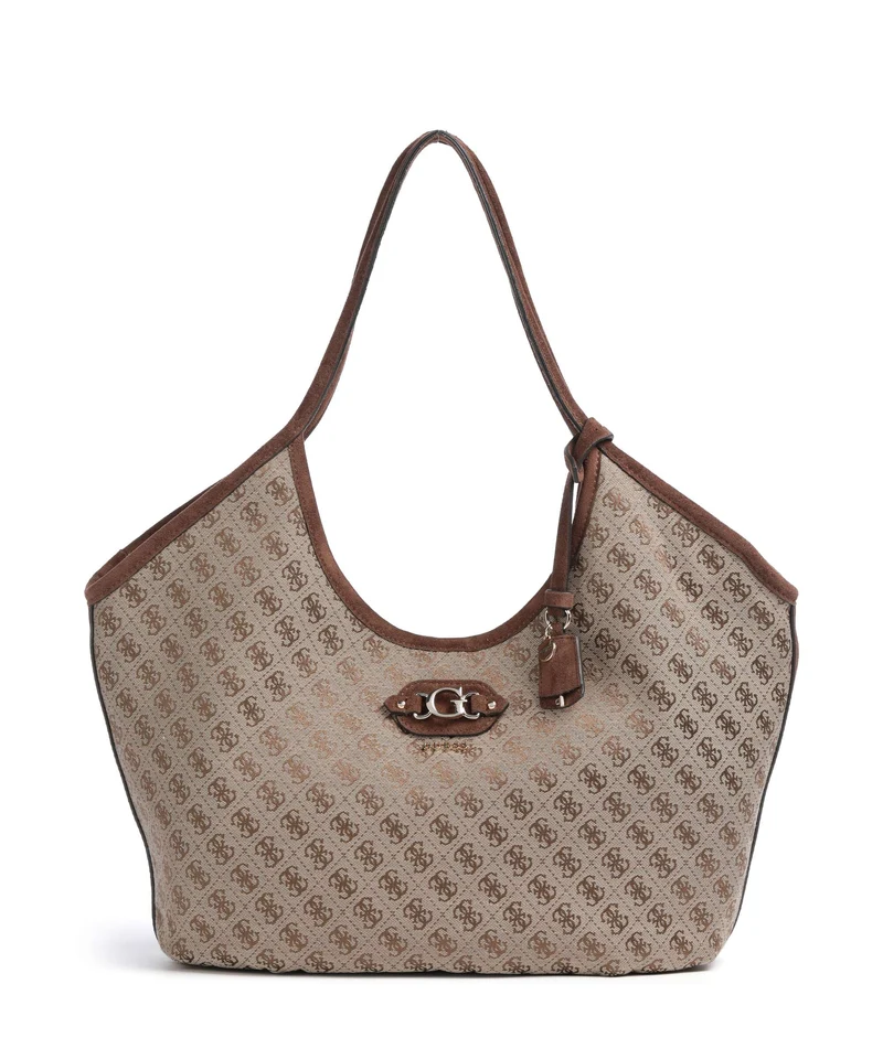 Guess Samantha Girlfriend Shopper latte logo/brown