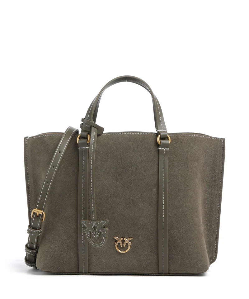 Pinko Carrie Classic Handtasche verde/oliva scuro/antique gold