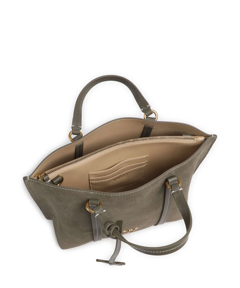 Pinko Carrie Classic Handtasche verde/oliva scuro/antique gold