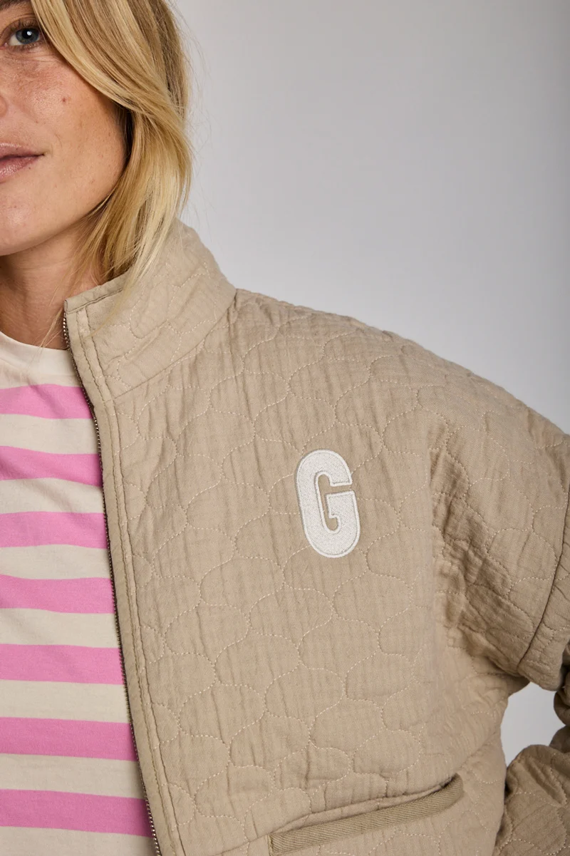 Jacke Veste Zippée Clarté Taupe