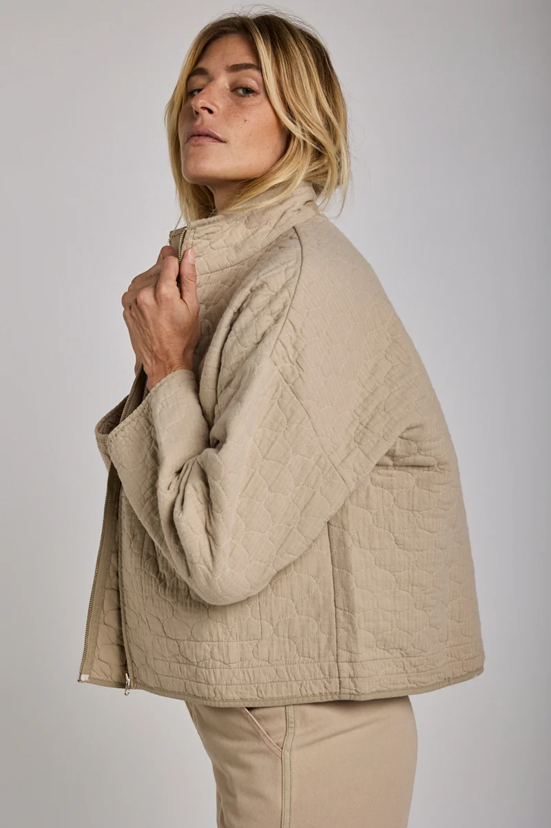 Jacke Veste Zippée Clarté Taupe