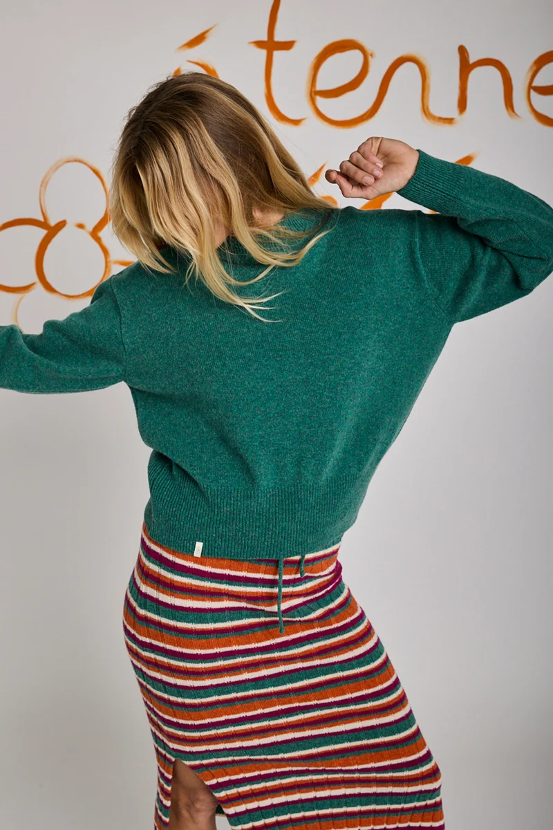 Pullover Pull Saveur Vert Forét