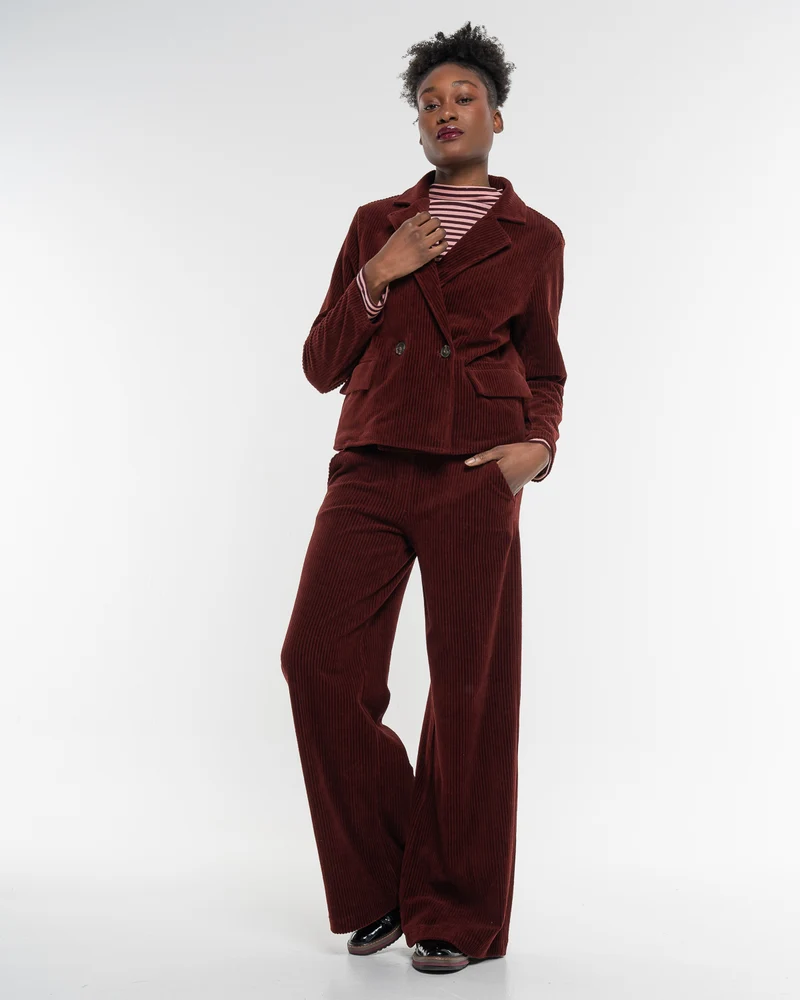 Cord Jacke Ruby Red