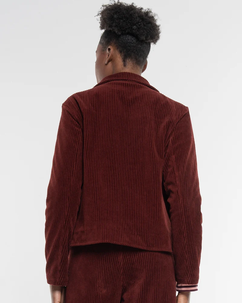 Cord Jacke Ruby Red