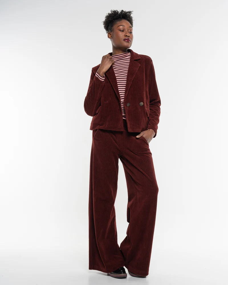 Cord Jacke Ruby Red