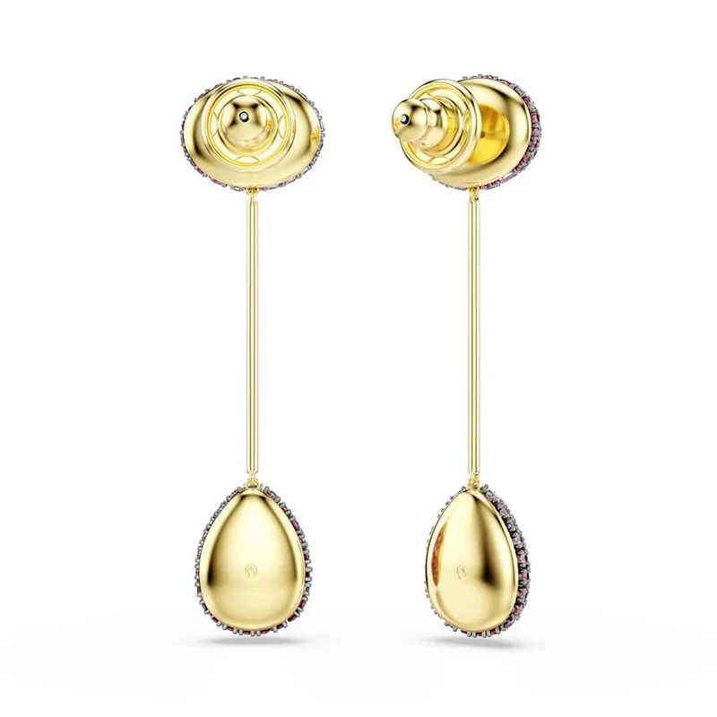 Swarovski Sublima Glam Ohrringe in Goldoptik mit roten Kristallen 5752891