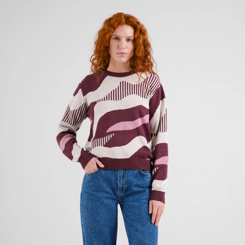 Sweater Arendal Flowing Abstract Multi Color