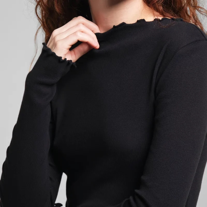 Rib Top Ryd Black