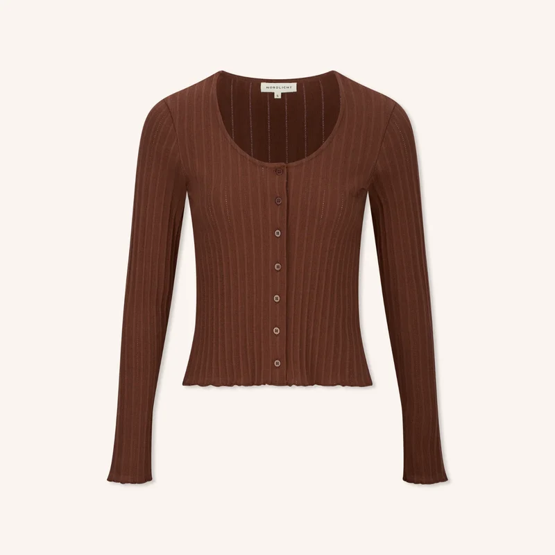 Jersey Cardigan Vida Braun