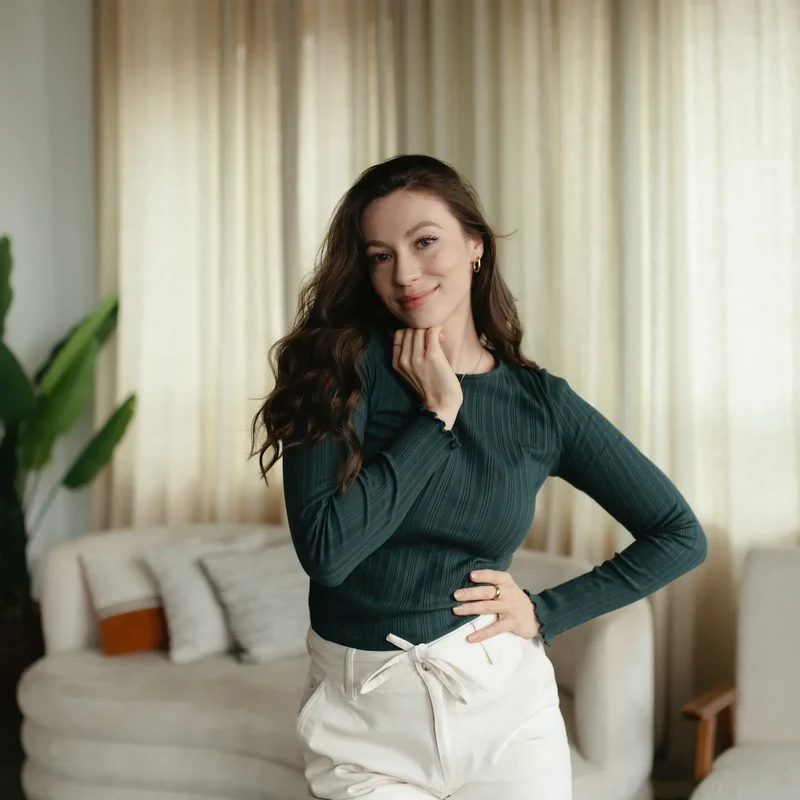 Langarmshirt Maja Dunkelgrün