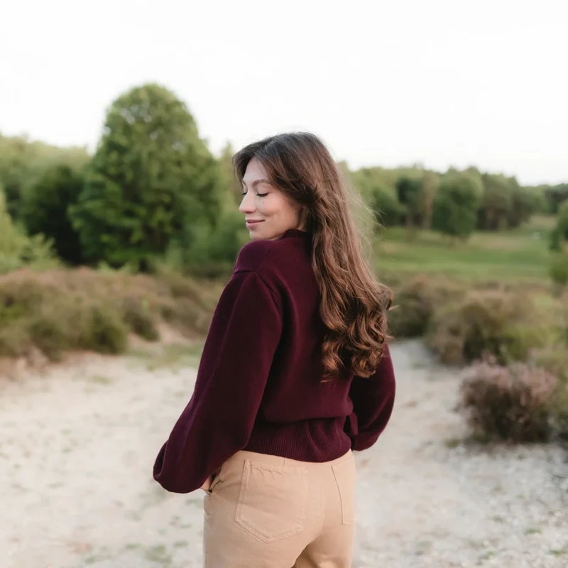 Wickelcardigan Mona Cherry