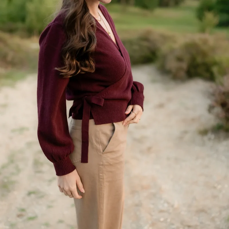 Wickelcardigan Mona Cherry