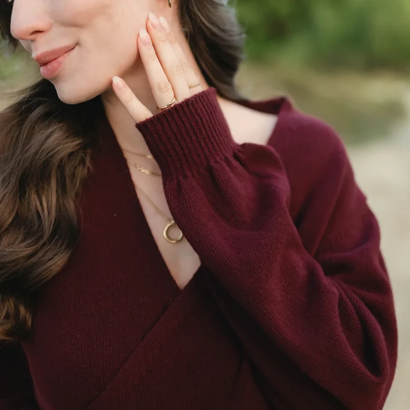 Wickelcardigan Mona Cherry