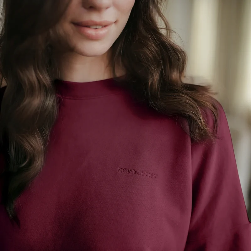 Sweat Pullover Kleid Malin Cherry