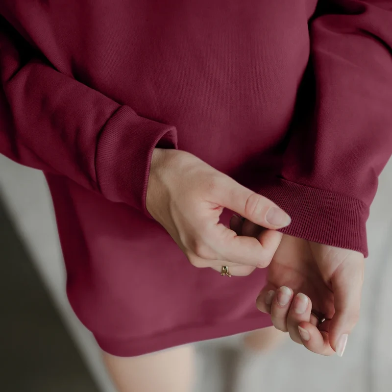 Sweat Pullover Kleid Malin Cherry