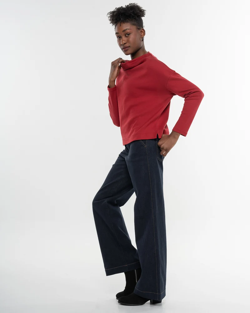 Sweater mit Wasserfallausschnitt Gentle Cascade Rio