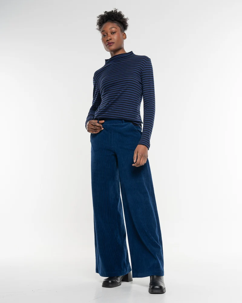 Langarmshirt Ringel Turtleneck Twilight