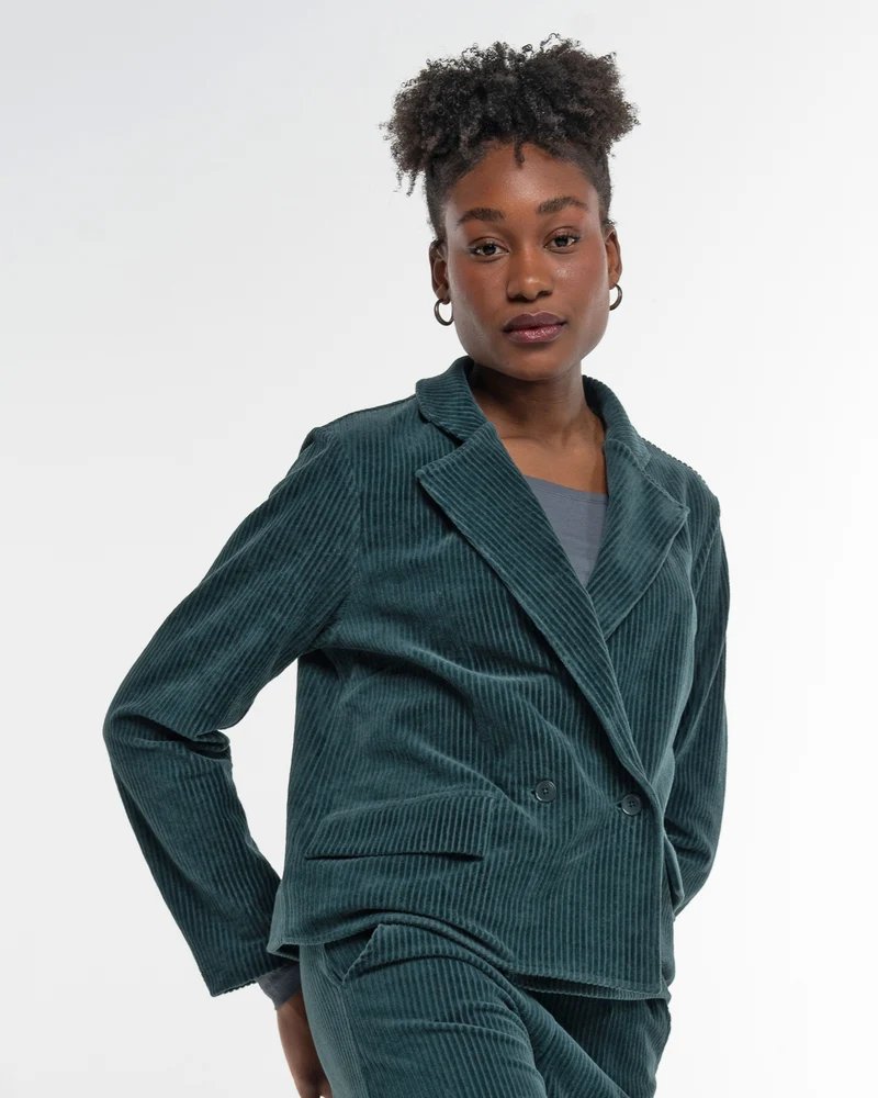 Cord Jacke Dark Green