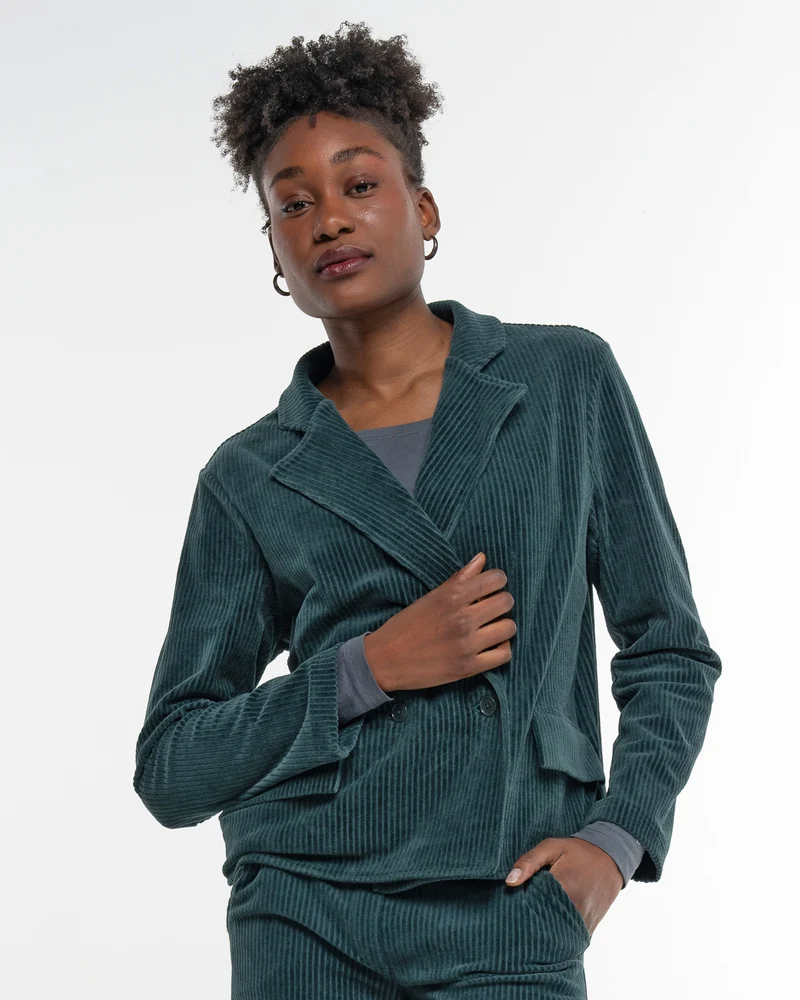 Cord Jacke Dark Green