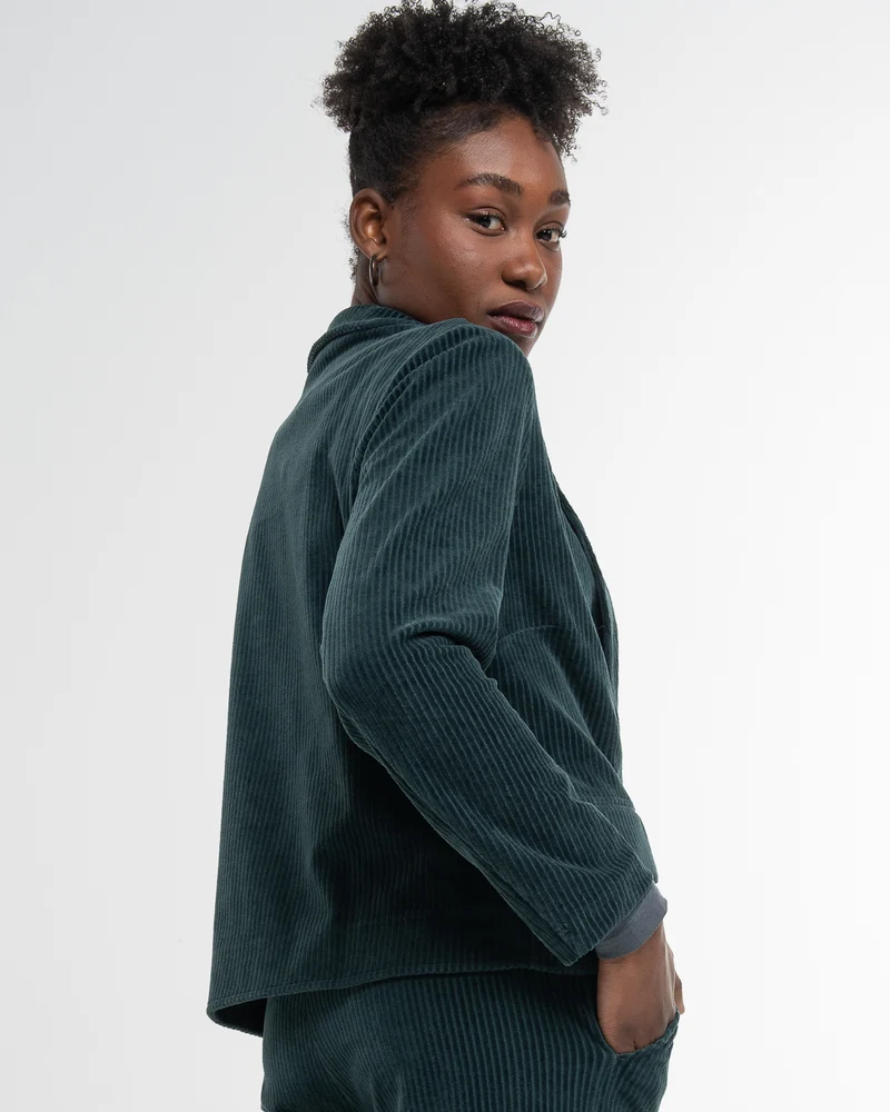 Cord Jacke Dark Green